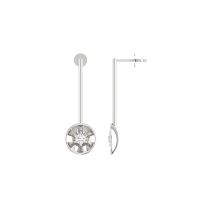 Signature Spire Platinum Plated Lab Grown Diamond Earrings