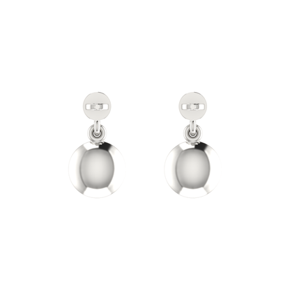 Oculus Cluster Platinum Plated Lab Grown Diamond Earrings