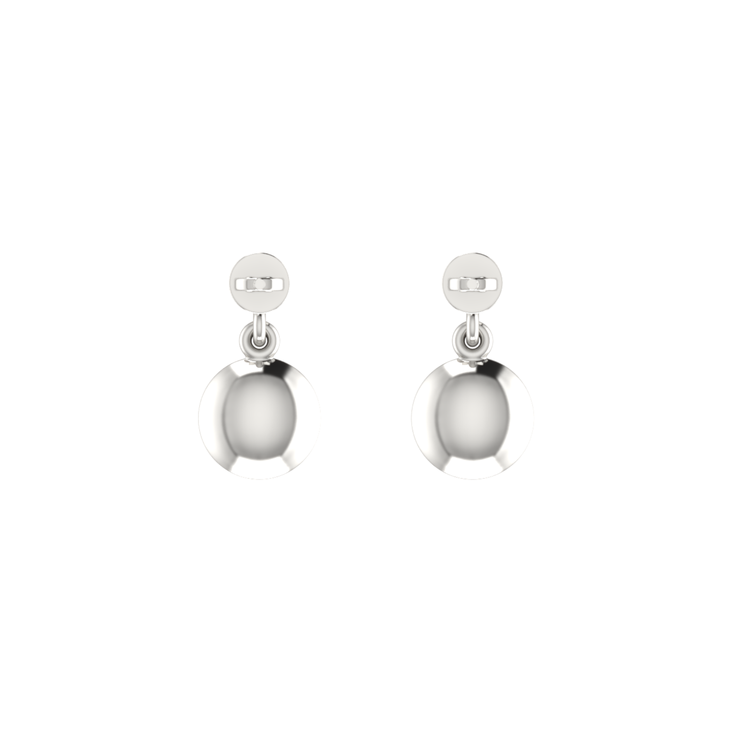 Turbine Platinum Plated Lab Grown Diamond Earrings