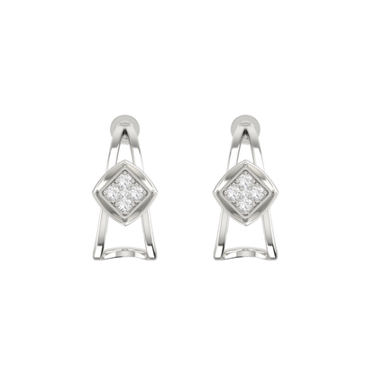 Guardian Kite Platinum Plated Lab Grown Diamond Earrings