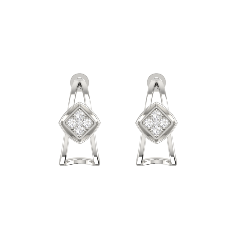 Guardian Kite Platinum Plated Lab Grown Diamond Earrings