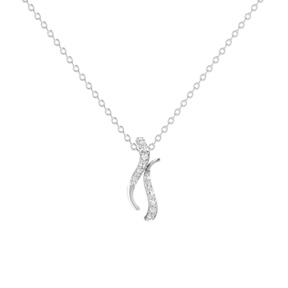 Vesper Dual Platinum Plated Lab Grown Diamond Pendant