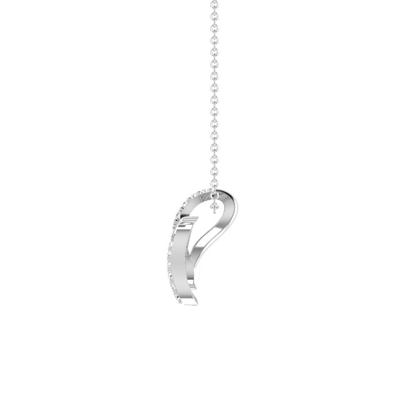 Vesper Dual Platinum Plated Lab Grown Diamond Pendant
