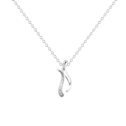 Vesper Dual Platinum Plated Lab Grown Diamond Pendant