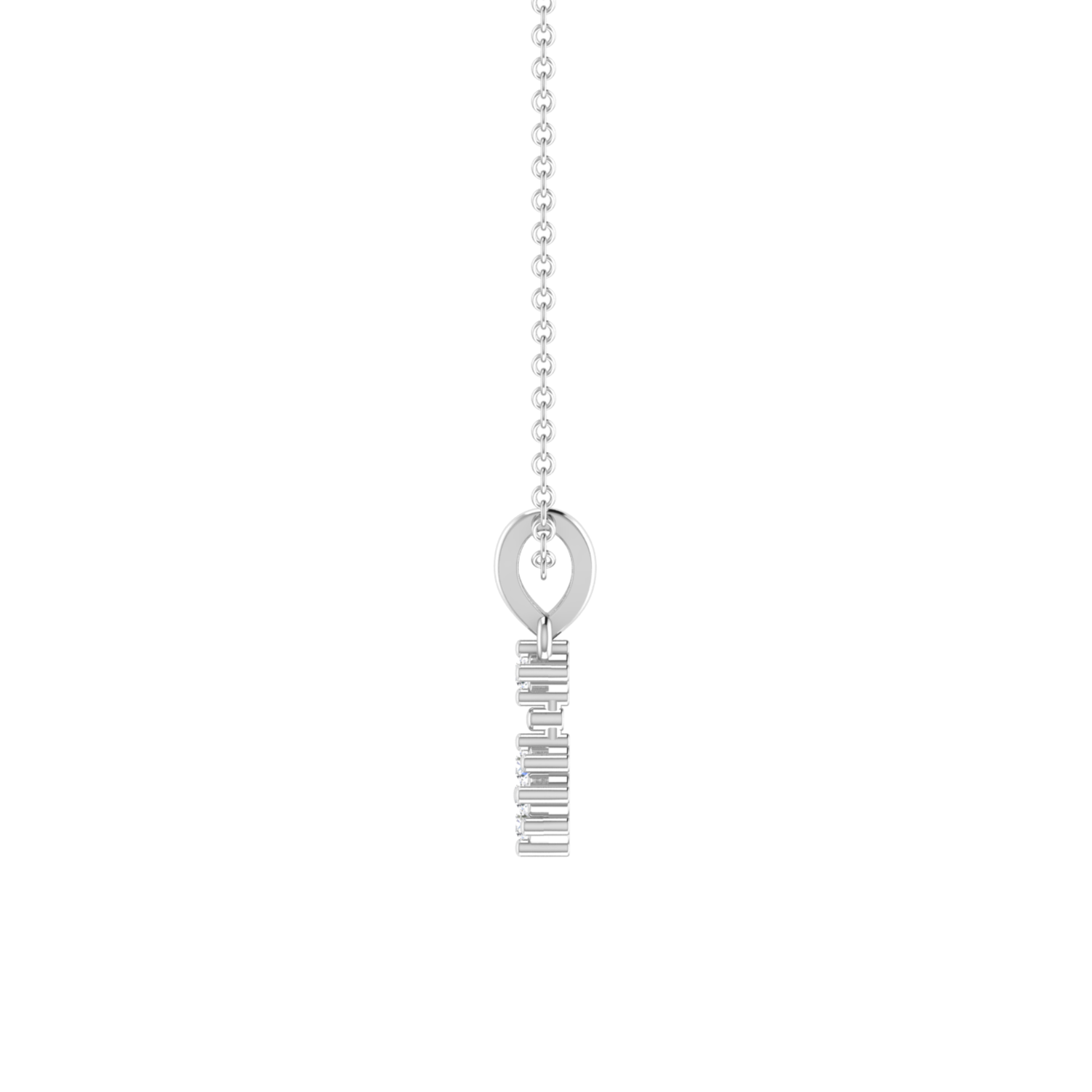 Linden Bloom Platinum Plated Lab Grown Diamond Pendant