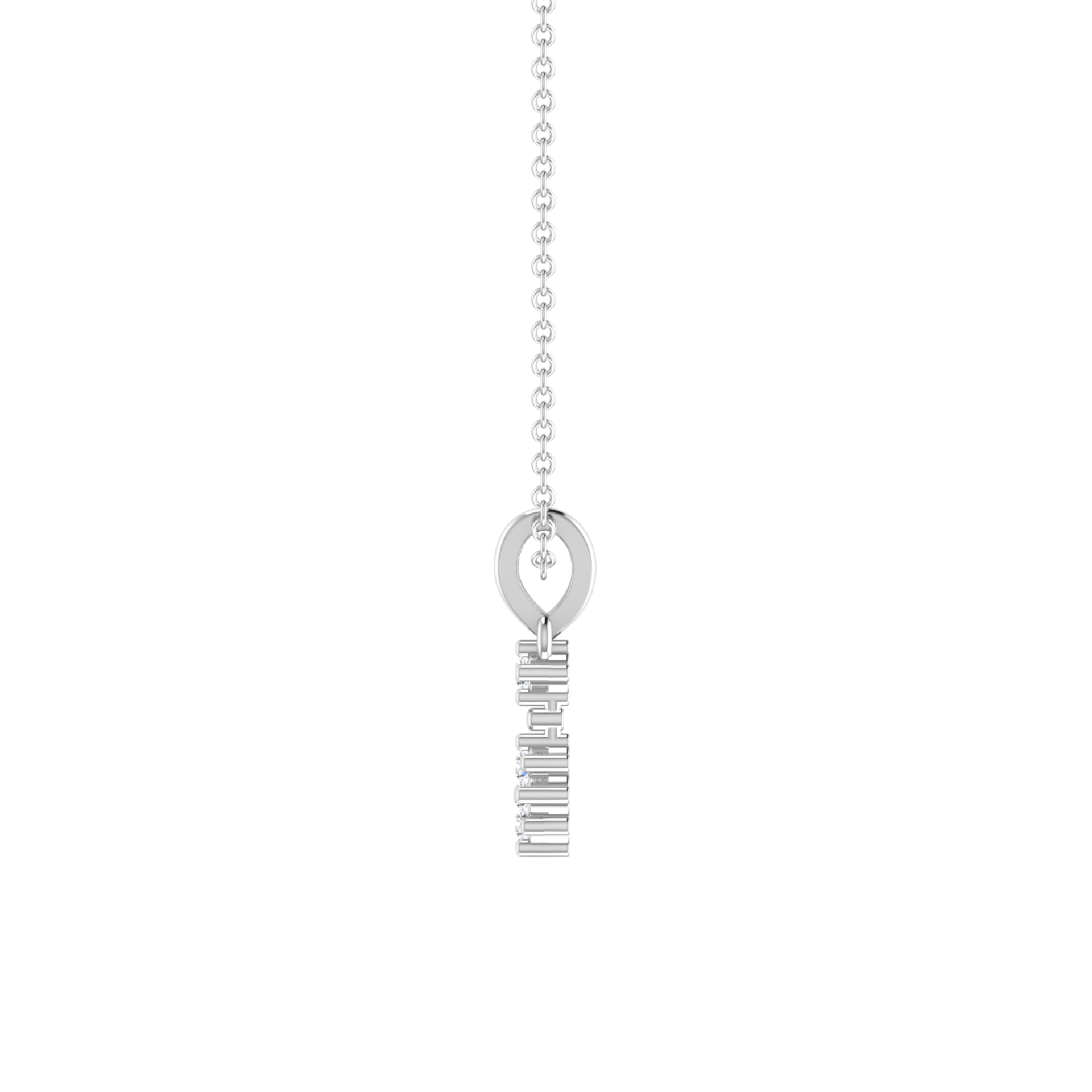 Linden Bloom Platinum Plated Lab Grown Diamond Pendant