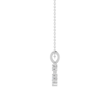 Linden Bloom Platinum Plated Lab Grown Diamond Pendant