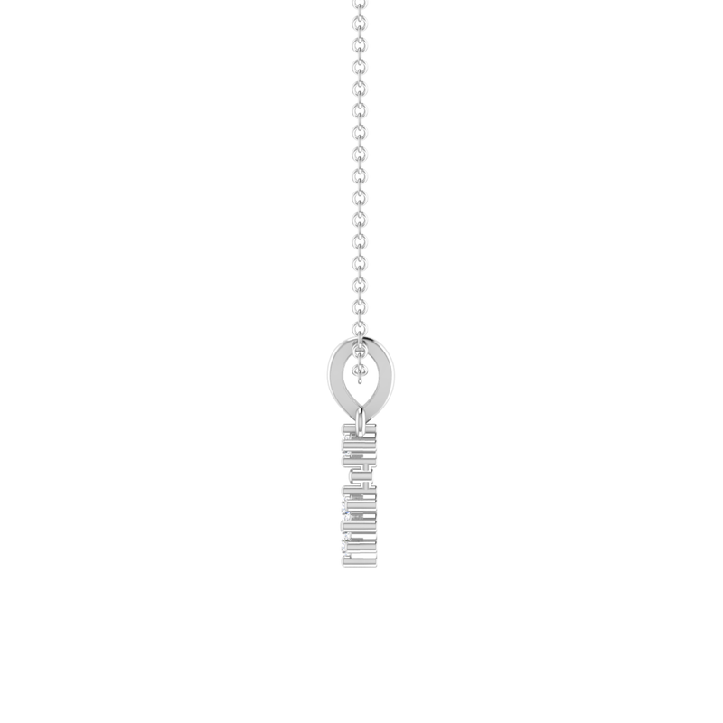 Linden Bloom Platinum Plated Lab Grown Diamond Pendant