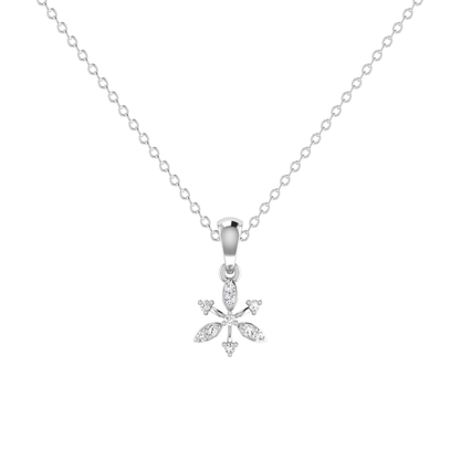 Vala Platinum Plated Lab Grown Diamond Pendant