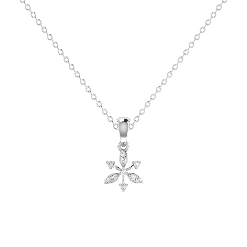 Vala Platinum Plated Lab Grown Diamond Pendant