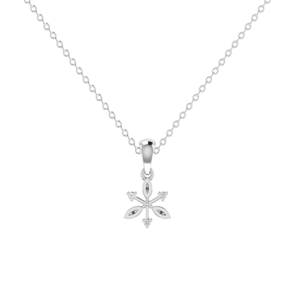 Vala Platinum Plated Lab Grown Diamond Pendant
