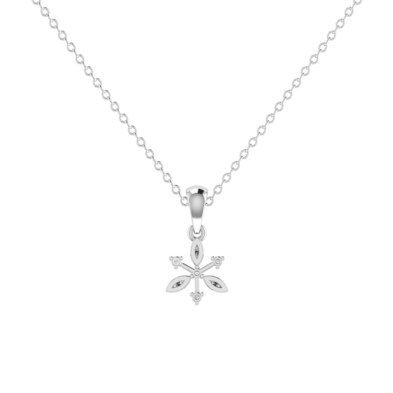 Vala Platinum Plated Lab Grown Diamond Pendant