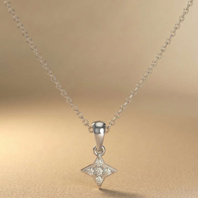 Kira Platinum Plated Lab Grown Diamond Pendant