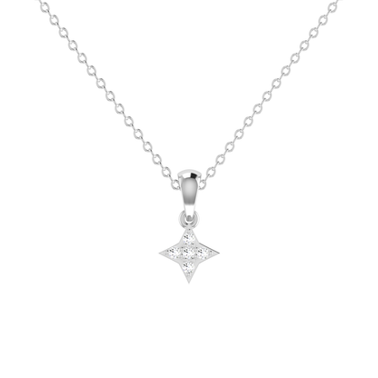Kira Platinum Plated Lab Grown Diamond Pendant