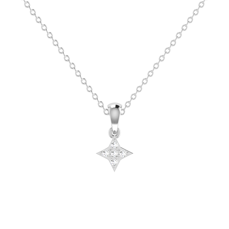 Kira Platinum Plated Lab Grown Diamond Pendant