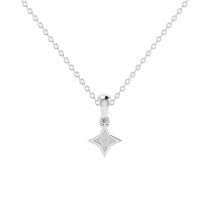 Kira Platinum Plated Lab Grown Diamond Pendant