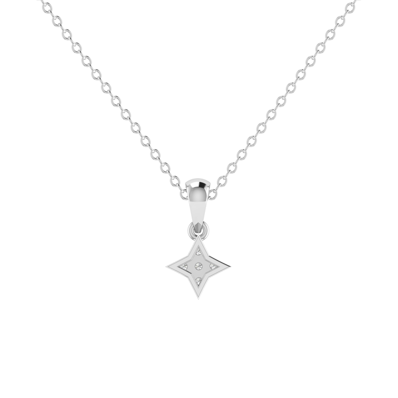 Kira Platinum Plated Lab Grown Diamond Pendant