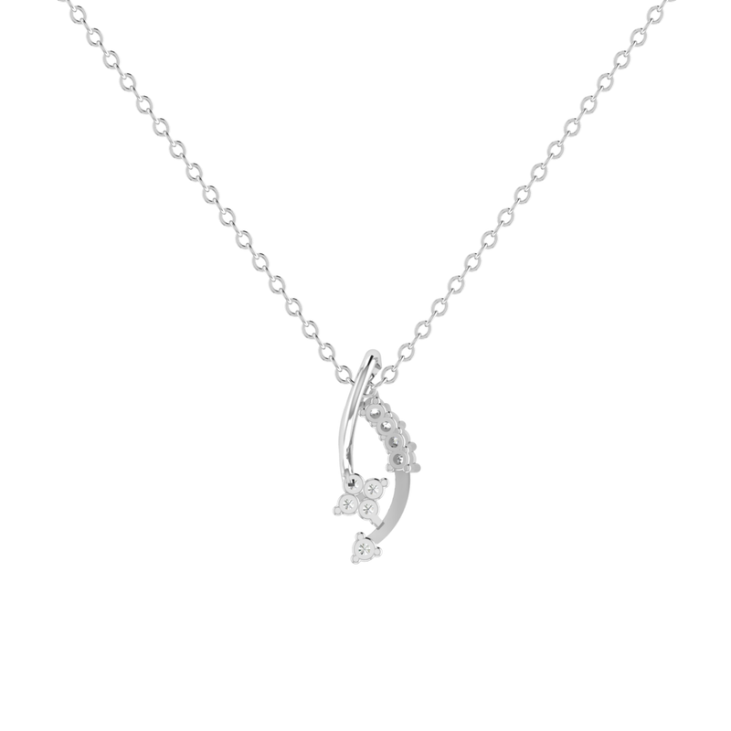 Star Crossed Platinum Plated Lab Grown Diamond Pendant