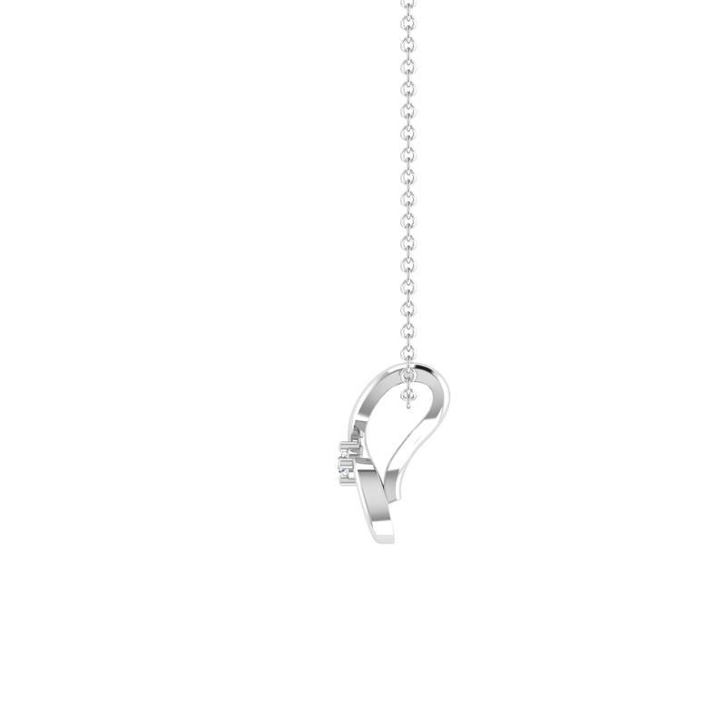 Isla Orb Platinum Plated Lab Grown Diamond Pendant