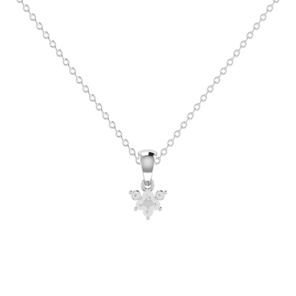 Verity Spark Platinum Plated Lab Grown Diamond Pendant