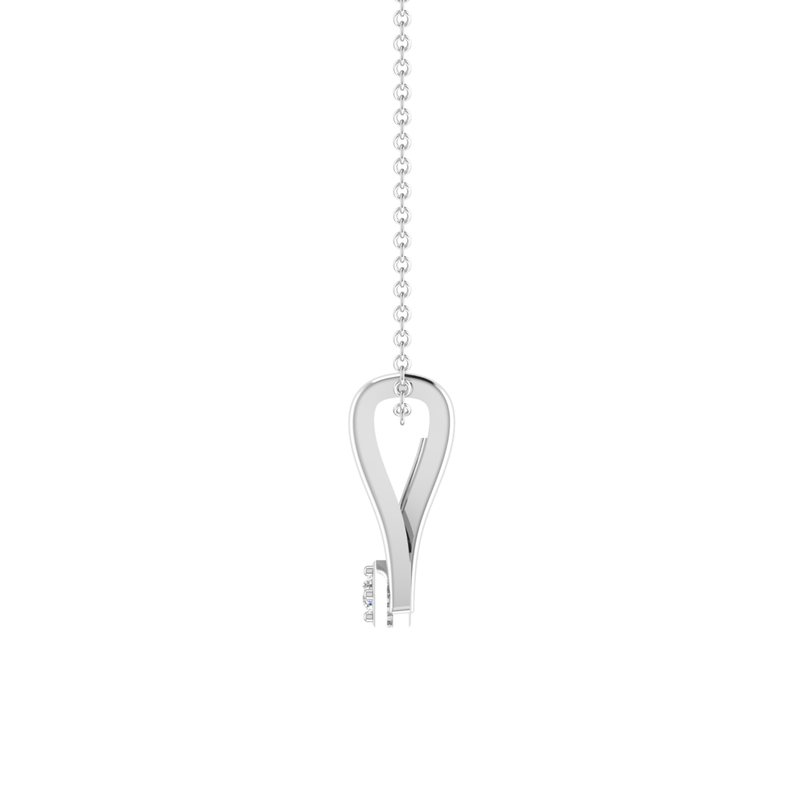 Karys Prism Platinum Plated Lab Grown Diamond Pendant