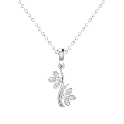 Isla Twin Platinum Plated Lab Grown Diamond Pendant
