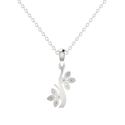 Isla Twin Platinum Plated Lab Grown Diamond Pendant