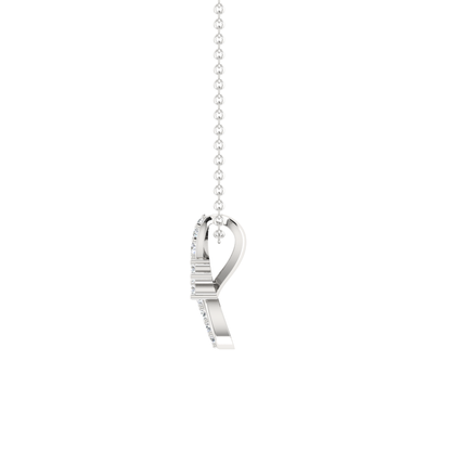Cadence Infinity Platinum Plated Lab Grown Diamond Pendant
