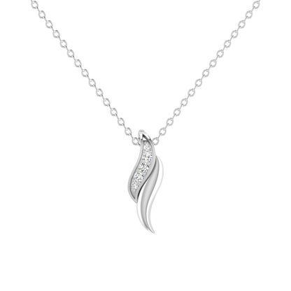 Finestra Wing Platinum Plated Lab Grown Diamond Pendant