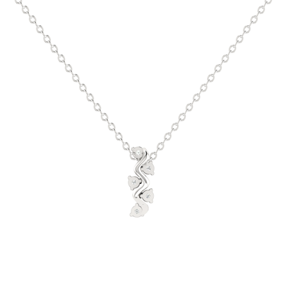 Kira Ripple Platinum Plated Lab Grown Diamond Pendant