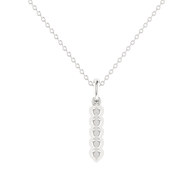 Pillar of Kinship Platinum Plated Lab Grown Diamond Pendant