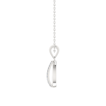 Spire of Verdant Platinum Plated Lab Grown Diamond Pendant