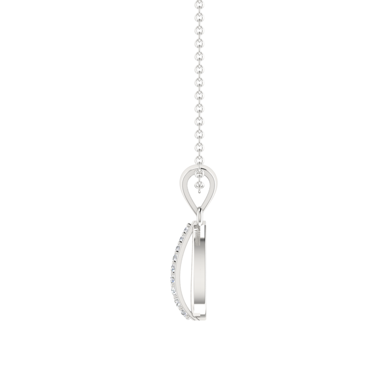 Spire of Verdant Platinum Plated Lab Grown Diamond Pendant
