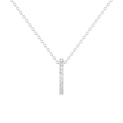 Lumen Stick Platinum Plated Lab Grown Diamond Pendant