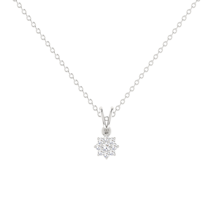 Novis Ray Platinum Plated Lab Grown Diamond Pendant