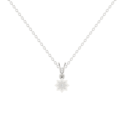 Novis Ray Platinum Plated Lab Grown Diamond Pendant