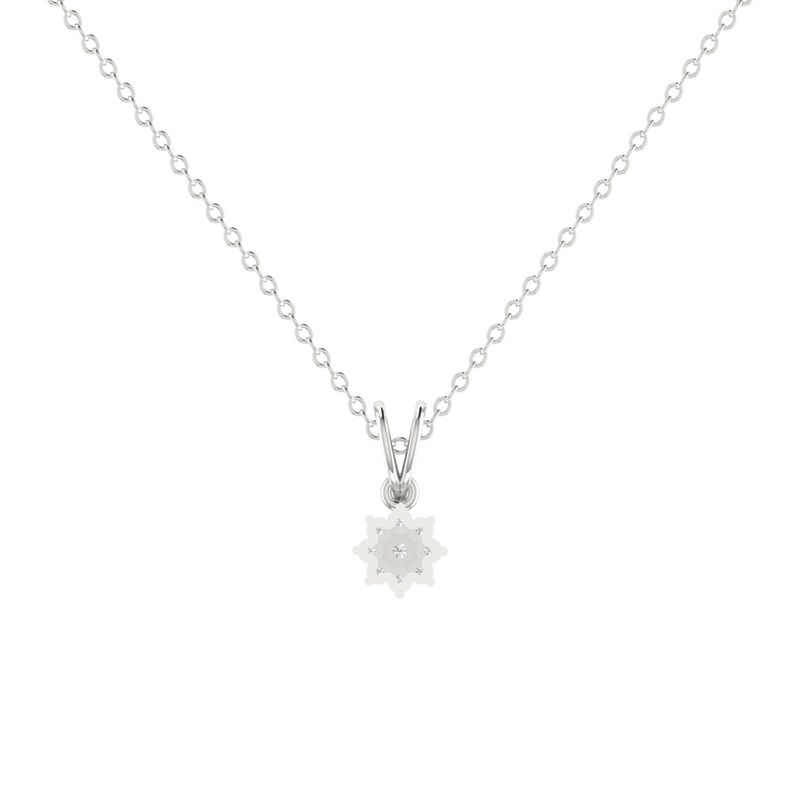 Novis Ray Platinum Plated Lab Grown Diamond Pendant