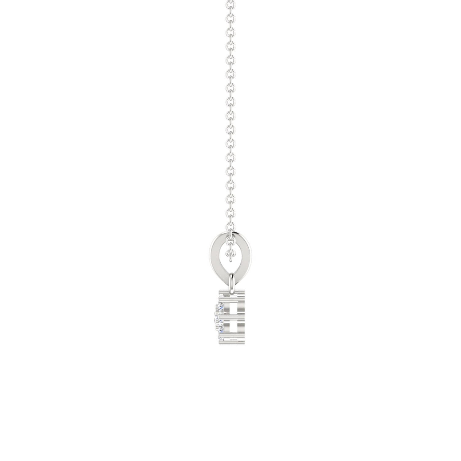 Novis Ray Platinum Plated Lab Grown Diamond Pendant