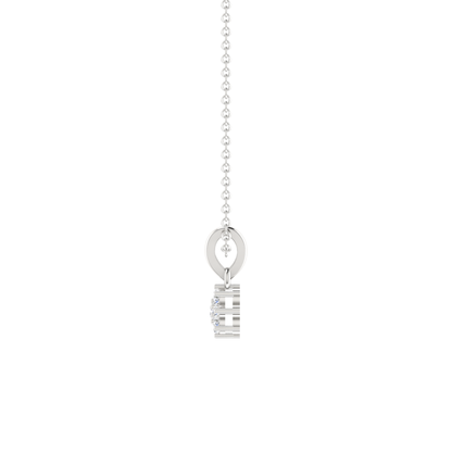 Novis Ray Platinum Plated Lab Grown Diamond Pendant
