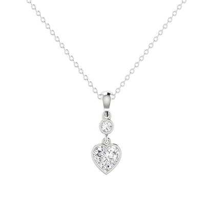 Liora Love Platinum Plated Lab Grown Diamond Pendant