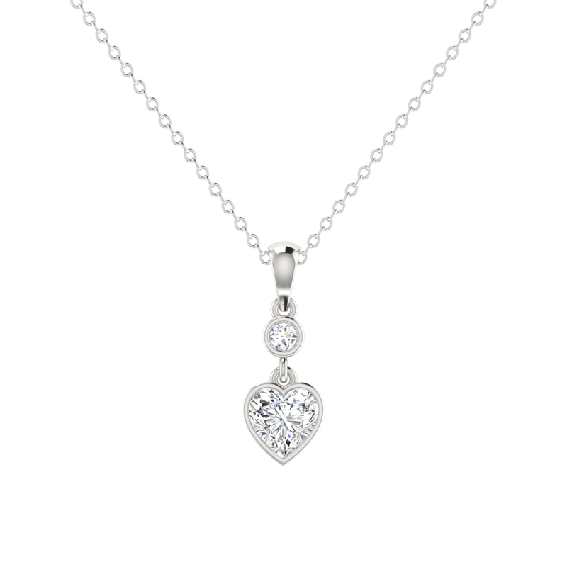 Liora Love Platinum Plated Lab Grown Diamond Pendant