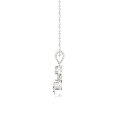 Liora Love Platinum Plated Lab Grown Diamond Pendant