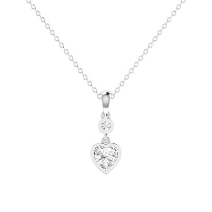 Liora Love Platinum Plated Lab Grown Diamond Pendant