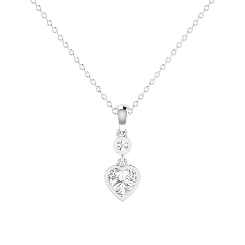 Liora Love Platinum Plated Lab Grown Diamond Pendant