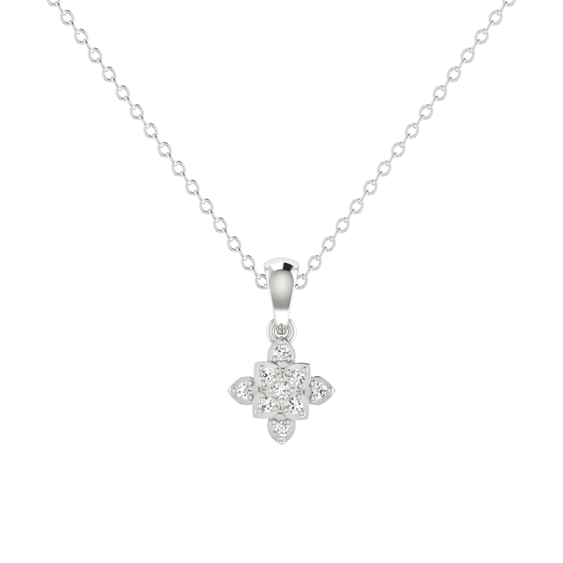 Sylphia Sacred Platinum Plated Lab Grown Diamond Pendant