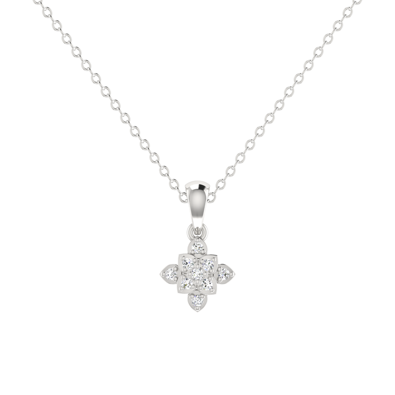 Sylphia Sacred Platinum Plated Lab Grown Diamond Pendant