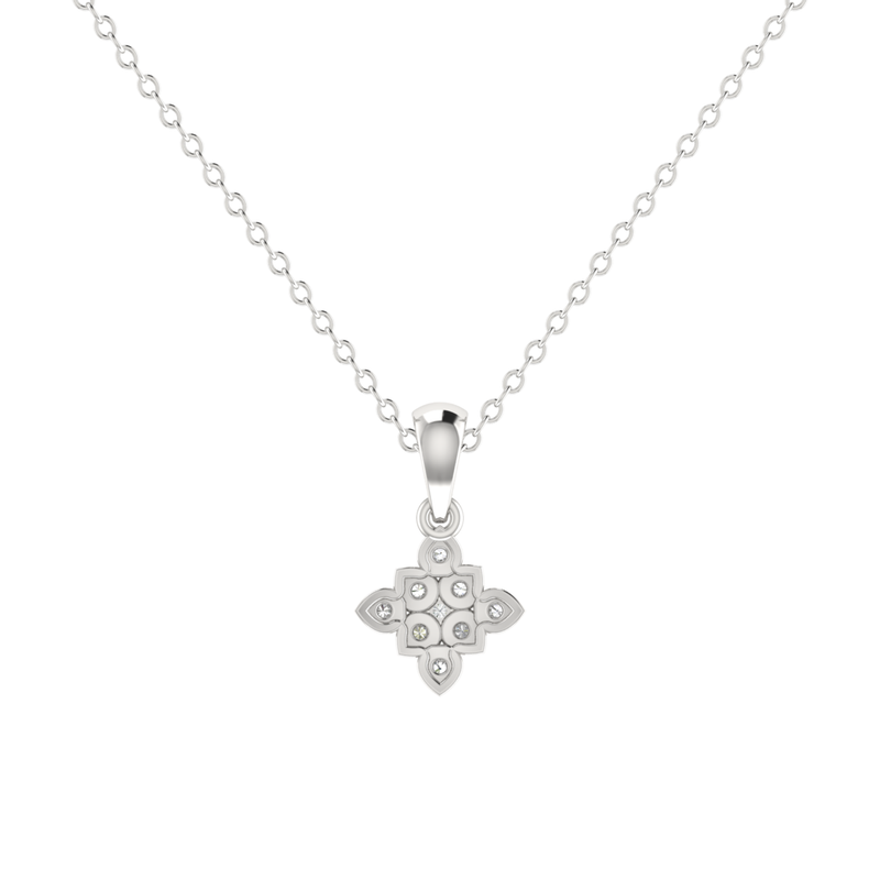 Sylphia Sacred Platinum Plated Lab Grown Diamond Pendant