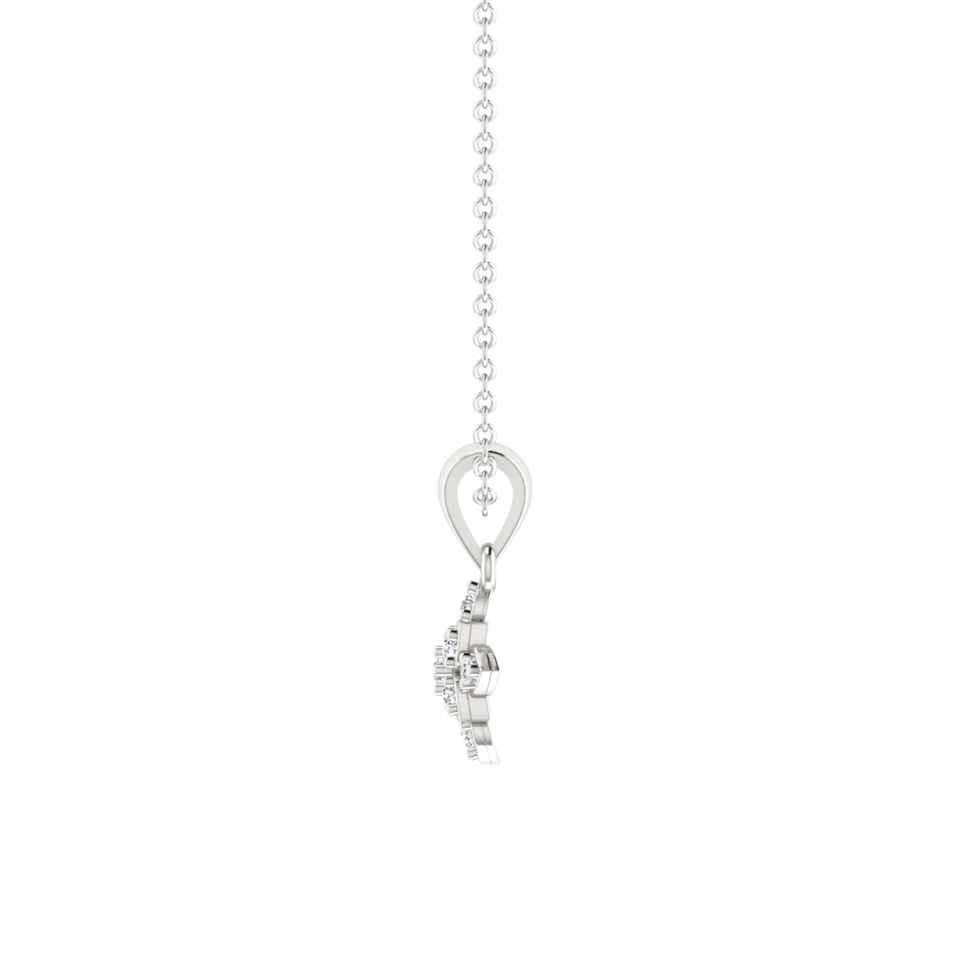 Sylphia Sacred Platinum Plated Lab Grown Diamond Pendant