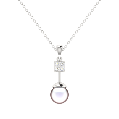 Pearlspire Platinum Plated Lab Grown Diamond Pendant