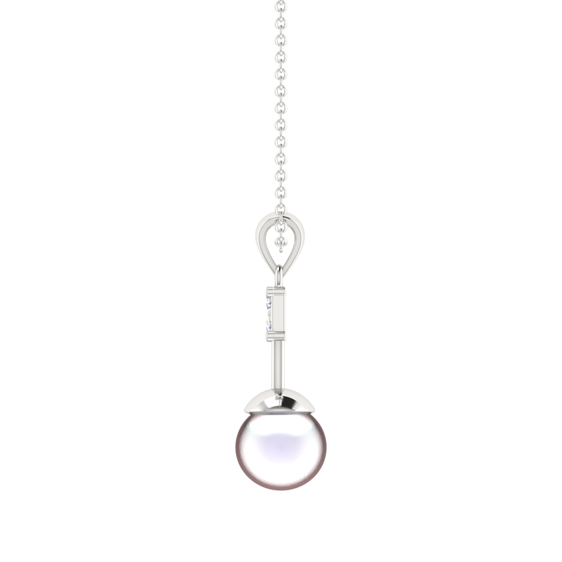 Pearlspire Platinum Plated Lab Grown Diamond Pendant